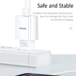 Caricabatterie da viaggio USB singolo USAMS 2.1A con presa EU