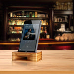 Supporto da tavolo in bambù per smartphone fino a 5,5 pollici