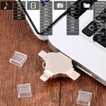 Chiavetta USB 3.0 16GB 4 in 1 con 8 Pin, Micro USB e Type-C