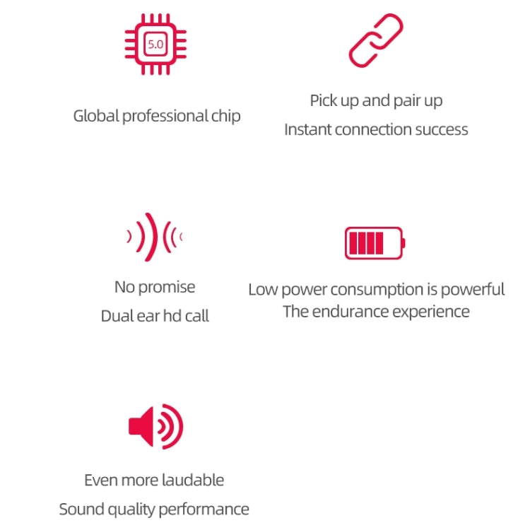 Auricolare Bluetooth 5.0 A6S con ricarica e chiamate HD