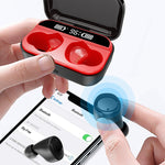 Auricolare wireless X5 TWS Bluetooth 5.0 con custodia