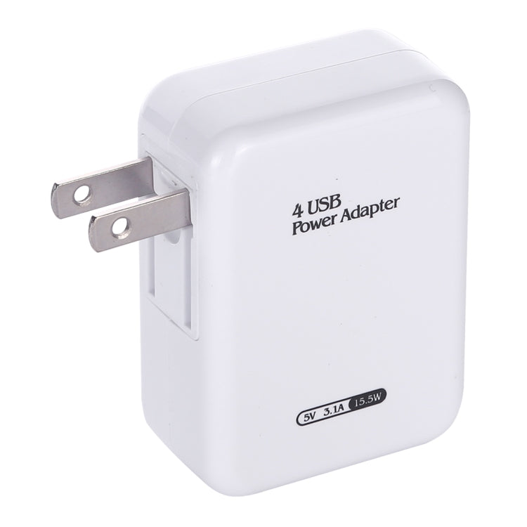 Caricatore da muro USB 4 porte 15,5W spina USA