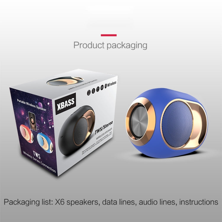 Altoparlante Bluetooth impermeabile X6 TWS 5W