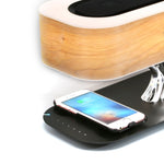 Caricabatterie wireless con lampada Bluetooth e altoparlante