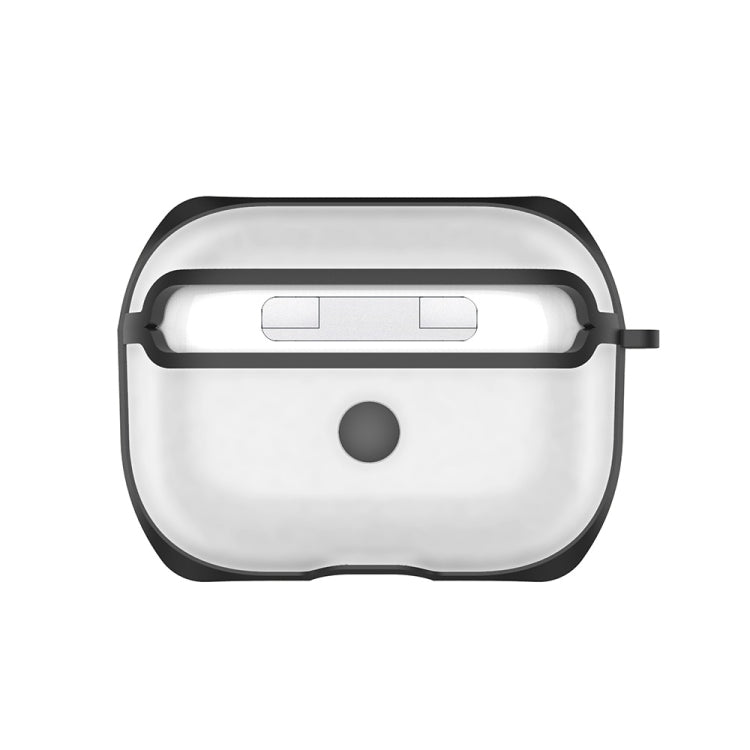 Custodia AirPods Pro trasparente in TPU con gancio