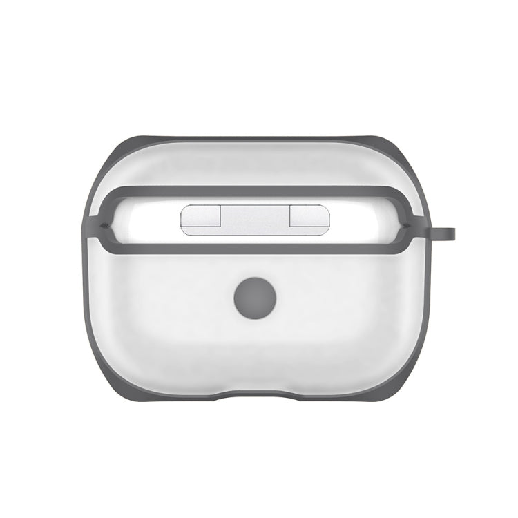 Custodia AirPods Pro trasparente in TPU con gancio