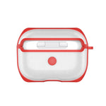 Custodia AirPods Pro trasparente in TPU con gancio