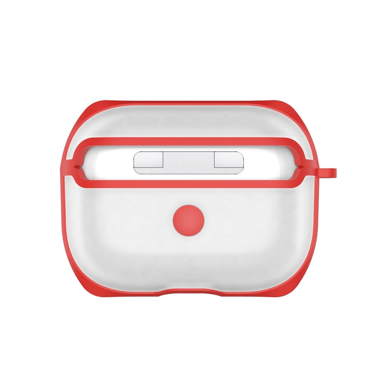 Custodia AirPods Pro trasparente in TPU con gancio
