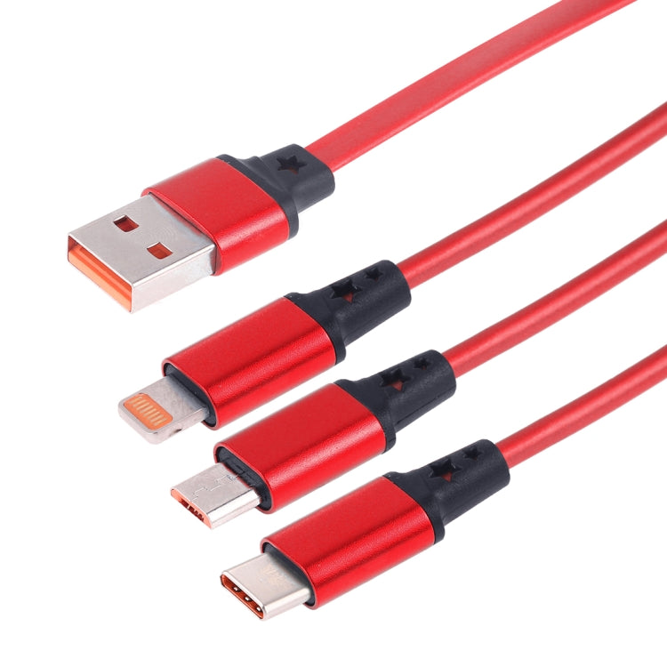 Cavo ricarica dati USB 3 in 1 retrattile 1,2 m