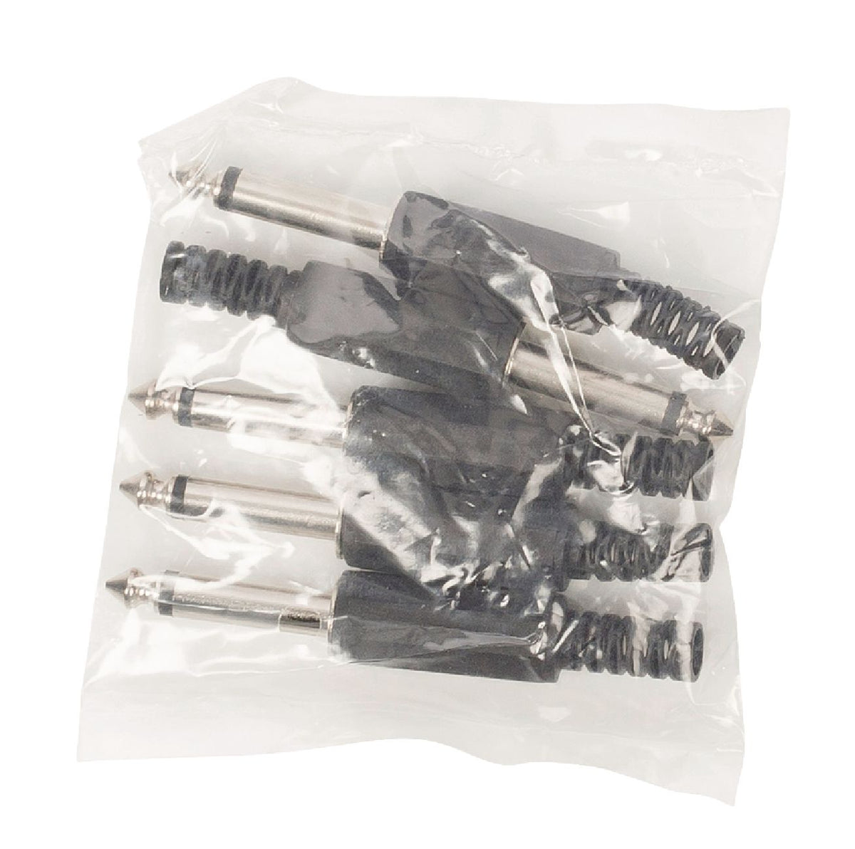 Monoconnettore 6.35 mm Maschio PVC Nero JC-011 Codice EAN: 5412810174515 541281017451