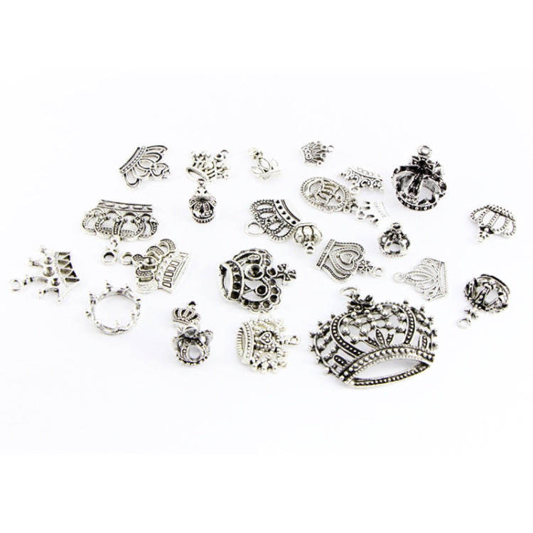 Set 25 pendenti corona in argento tibetano