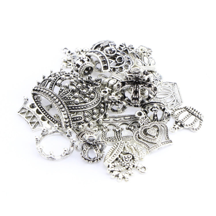 Set 25 pendenti corona in argento tibetano