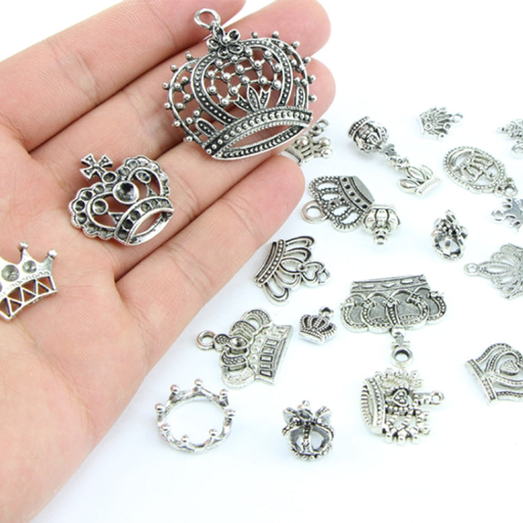 Set 25 pendenti corona in argento tibetano