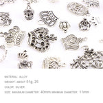 Set 25 pendenti corona in argento tibetano
