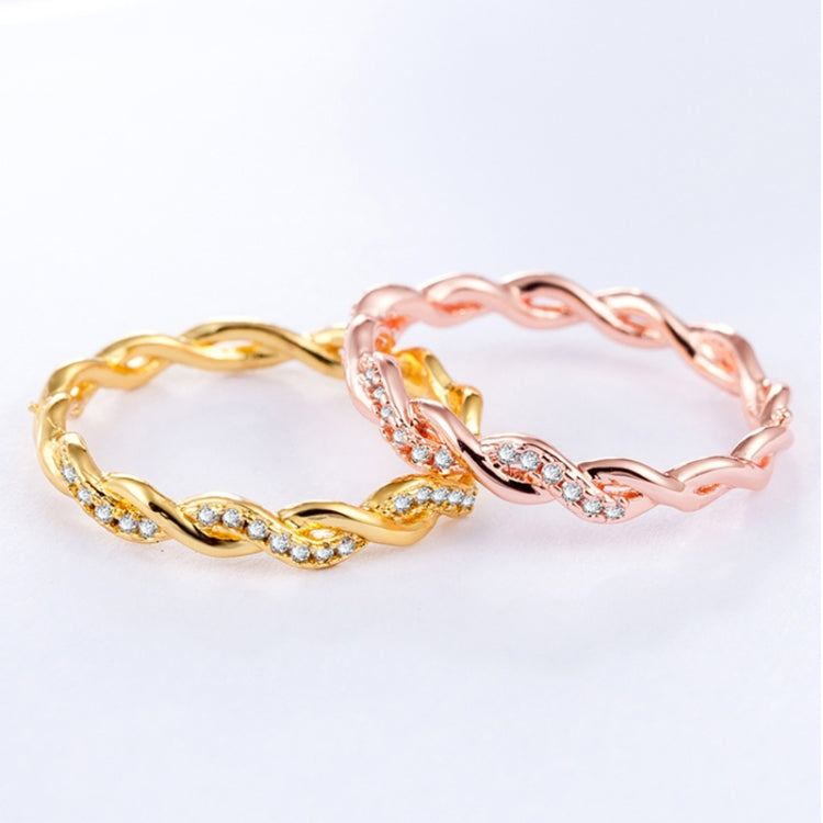 Anello modellante twist con strass donna taglia 8