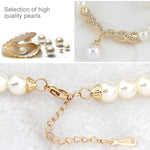 Set gioielli donna collana e orecchini con perline 3 in 1