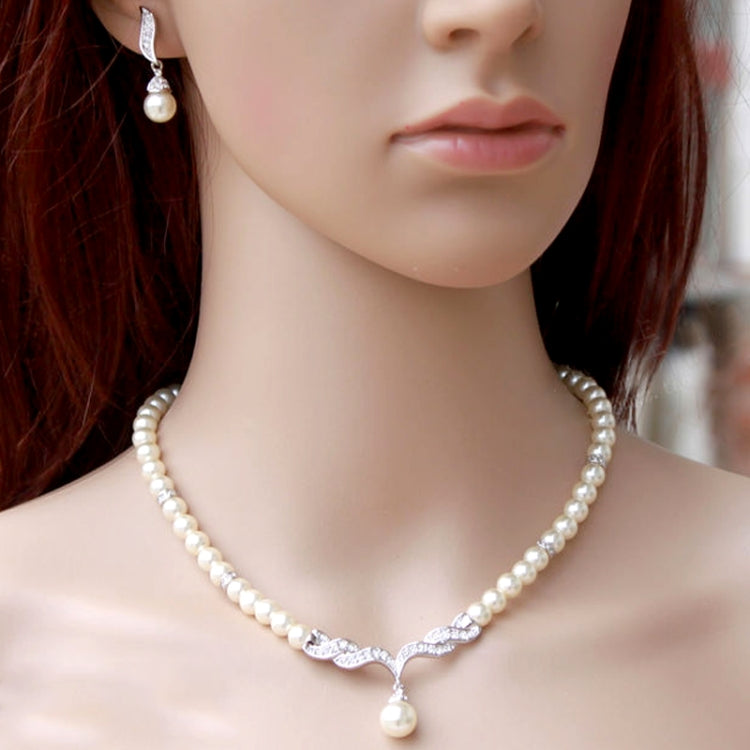 Set gioielli donna collana e orecchini con perline 3 in 1