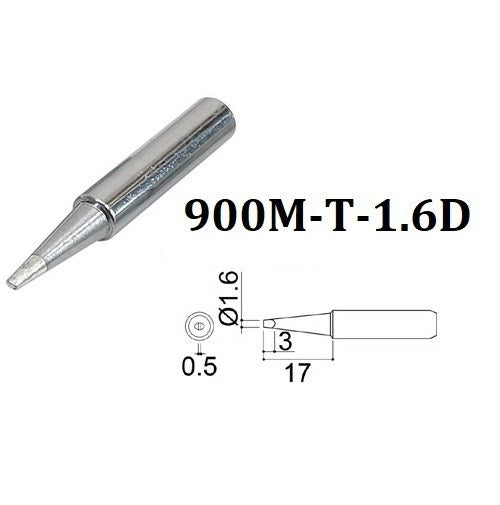 Punta di ricambio 1.6mm per stilo saldante 900M-T-1.6D Hakko