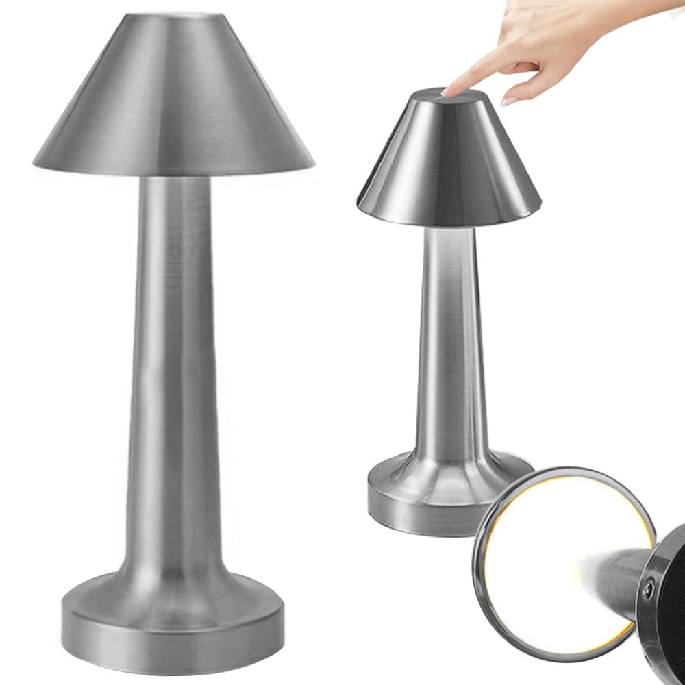 Lampada da tavolo dimmerabile color argento 1208_S 5907451356890 K298