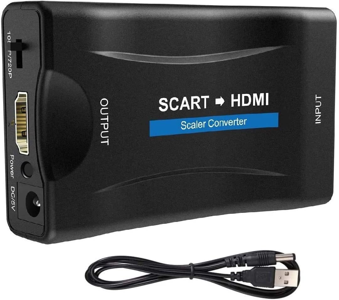 Convertitore video audio SCART a HDMI 1.4, uscita 720p e 1080p