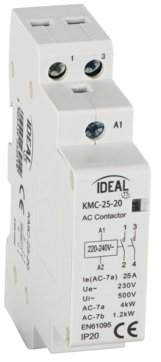 Contattatore modulare 230V 8.5-25A 1.4-5kW KMC-25-20 5905339232519 23251 KMC-25-20 KA1047