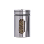 Barattolo per condimenti in vetro con coperchio inox 304