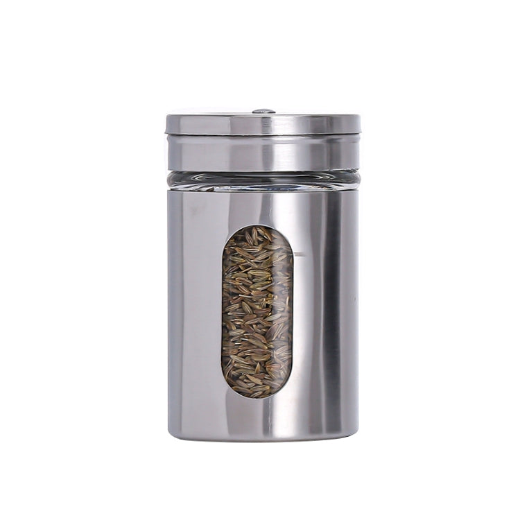 Barattolo per condimenti in vetro con coperchio inox 304