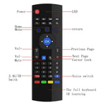 Tastiera wireless 2.4G con Air Mouse e microfono per TV Box - immagine 7
