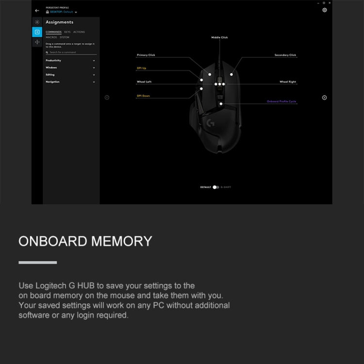 Mouse gaming cablato Logitech G502 HERO, 11 pulsanti programmabili - immagine 11