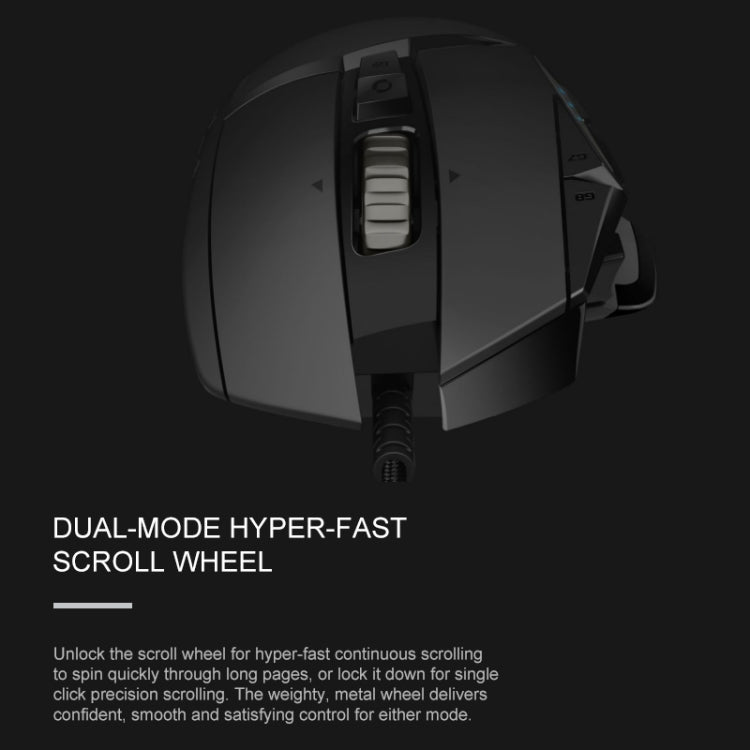 Mouse gaming cablato Logitech G502 HERO, 11 pulsanti programmabili - immagine 12