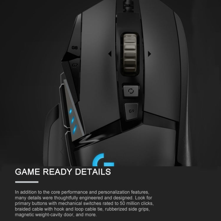 Mouse gaming cablato Logitech G502 HERO, 11 pulsanti programmabili - immagine 15