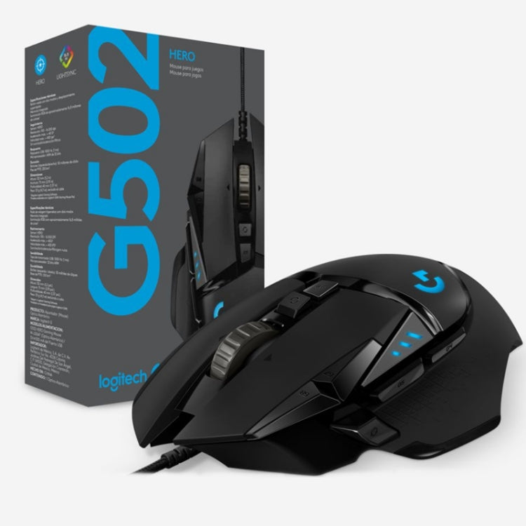 Mouse gaming cablato Logitech G502 HERO, 11 pulsanti programmabili - immagine 6
