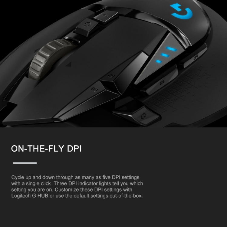 Mouse gaming cablato Logitech G502 HERO, 11 pulsanti programmabili - immagine 9