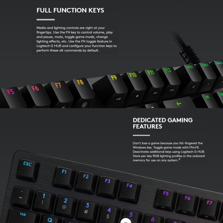 Tastiera meccanica cablata Logitech G512 RGB 1,8 m