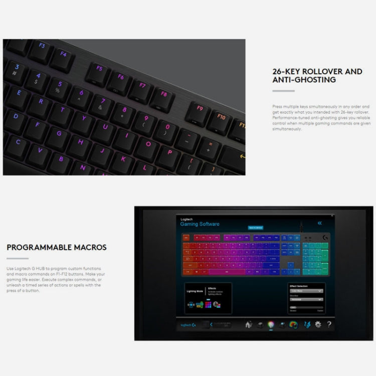 Tastiera meccanica cablata Logitech G512 RGB 1,8 m