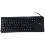 Tastiera cablata PS/2 DS-8900 con trackball e drenaggio liquidi - immagine 2
