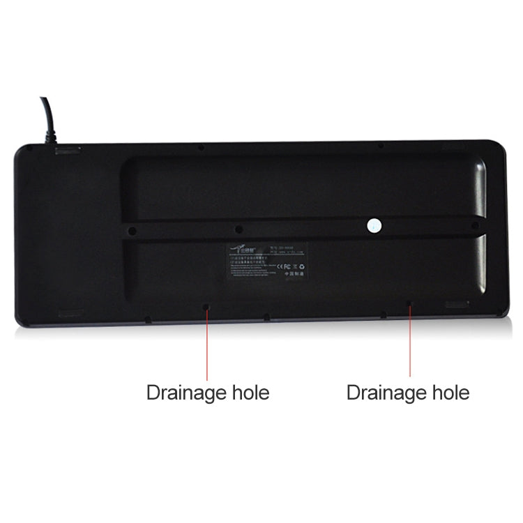 Tastiera cablata PS/2 DS-8900 con trackball e drenaggio liquidi - immagine 4