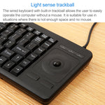 Tastiera cablata PS/2 DS-8900 con trackball e drenaggio liquidi - immagine 9