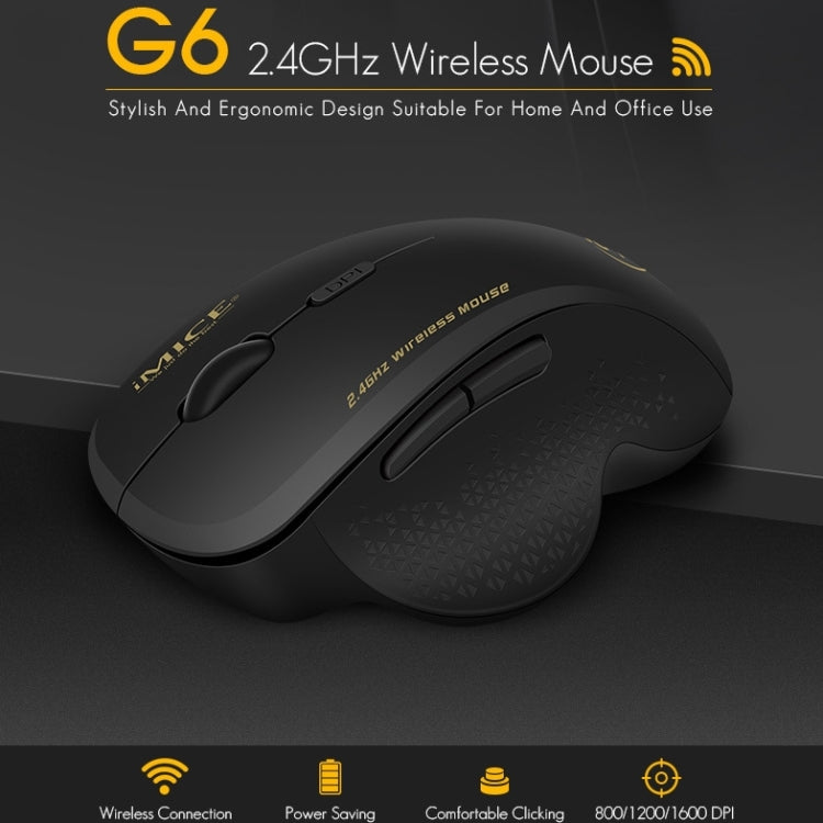 Mouse wireless iMICE G6 2.4G 6 pulsanti