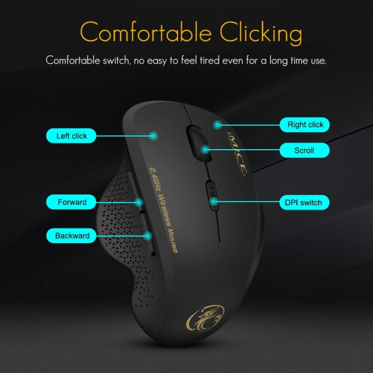 Mouse wireless iMICE G6 2.4G 6 pulsanti