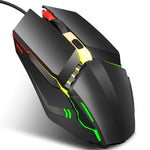 Mouse da gioco cablato HXSJ S200 1600 DPI USB 2.0
