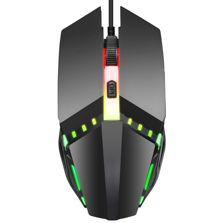 Mouse da gioco cablato HXSJ S200 1600 DPI USB 2.0