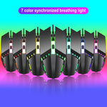 Mouse da gioco cablato HXSJ S200 1600 DPI USB 2.0