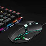 Mouse da gioco cablato HXSJ S200 1600 DPI USB 2.0