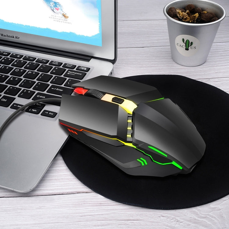 Mouse da gioco cablato HXSJ S200 1600 DPI USB 2.0
