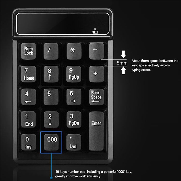 Tastiera numerica Bluetooth MC Saite 525BT 19 tasti