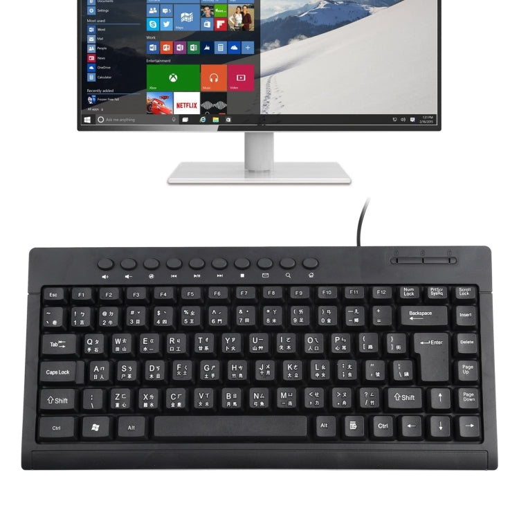 Mini tastiera cablata USB KB-301A versione Cangjie