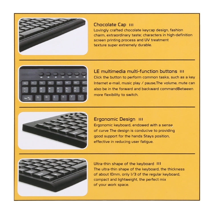 Mini tastiera cablata USB KB-301A versione Cangjie