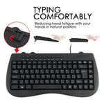 Mini tastiera cablata KB-301B versione araba nera