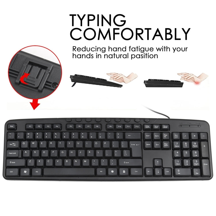 Set tastiera e mouse USB cablato KB-8377